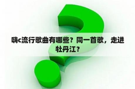 嗨c流行歌曲有哪些？同一首歌，走进牡丹江？