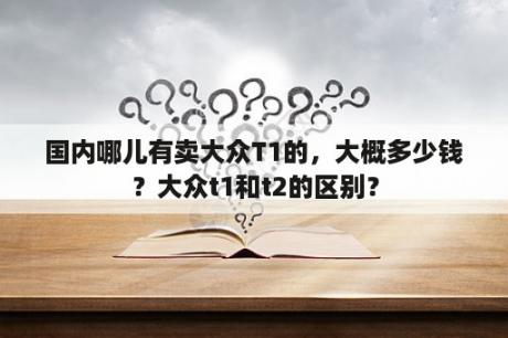 国内哪儿有卖大众T1的，大概多少钱？大众t1和t2的区别？