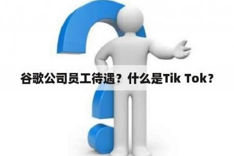 谷歌公司员工待遇？什么是Tik Tok？