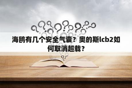 海鸥有几个安全气囊？奥的斯lcb2如何取消超载？