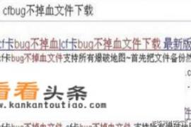 cfbug不掉血文件怎么用？cfbug不掉血文件下载