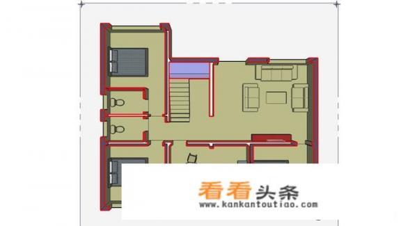 130平三室一厅一厨二卫怎么装修？三室一厅，一厨一卫，一楼梯，130平米怎么设计？