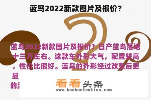 蓝鸟2022新款图片及报价？