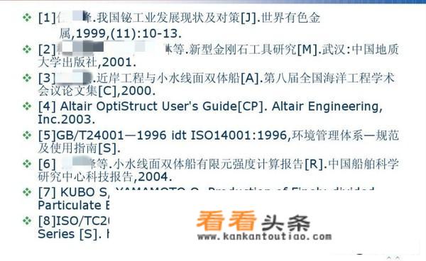 参考文献的字体用什么字号？