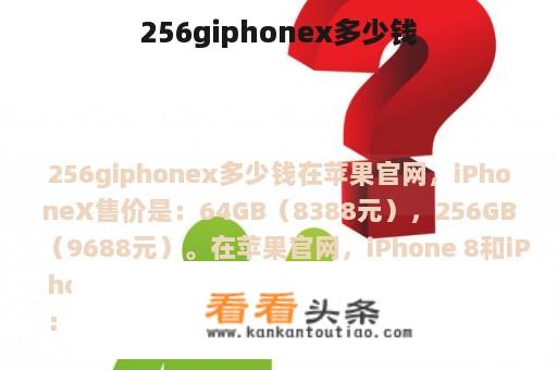 256giphonex多少钱