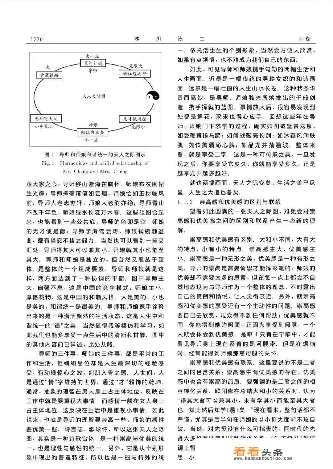 如何看待2020年的第一篇神论文：论导师崇高感和师娘优美感的统一