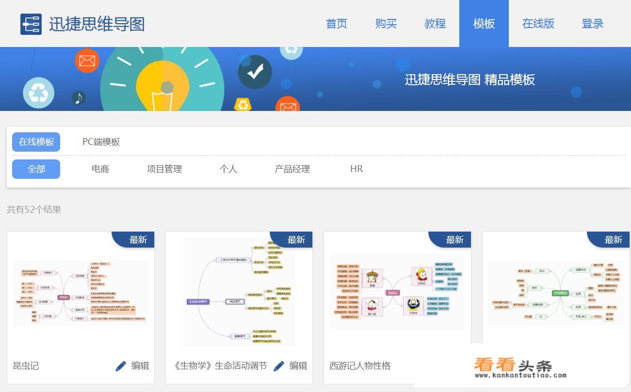 有没有适合学生用的简单思维导图模板