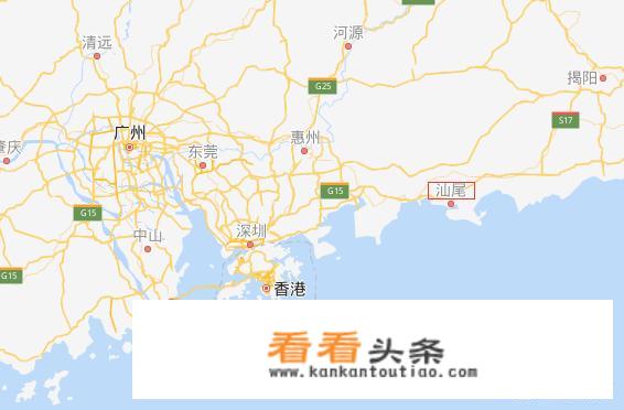 广东省汕尾市是广东的什么位置？_河源旅游地图