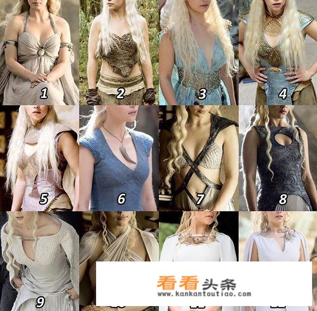 《权力的游戏》中龙母有多少套服装造型，她的服装有什么特点？