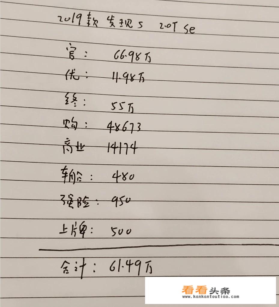 发现4当年落地价？