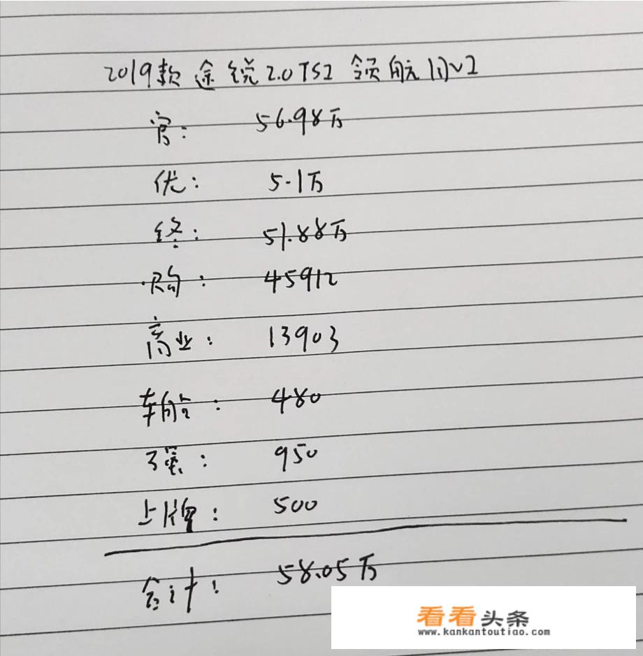 大众途锐380落地价？