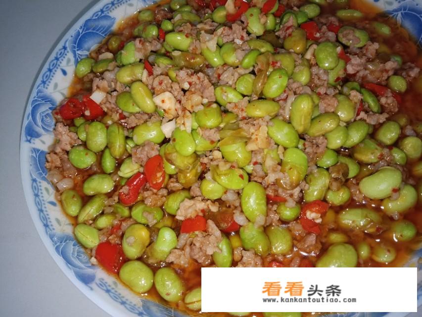 青豆米炒肉末的做法？