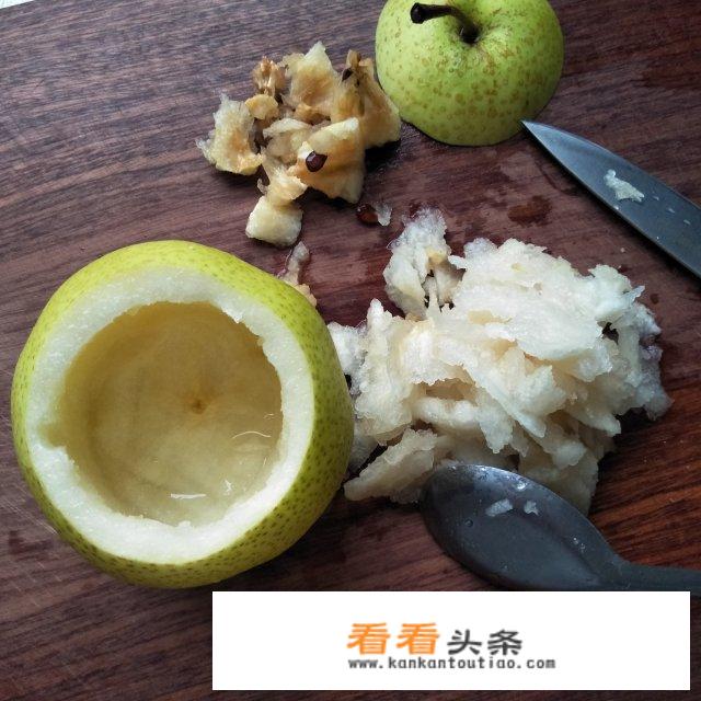 川贝蒸雪梨正确做法？