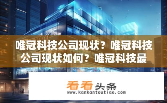 唯冠科技公司现状？唯冠科技公司现状如何？唯冠科技最新进展如何？