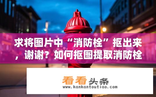 求将图片中“消防栓”抠出来，谢谢？如何抠图提取消防栓图片？如何通过AI技术从消防栓图片中提取并去除图像中的实体元素（如消防栓）?