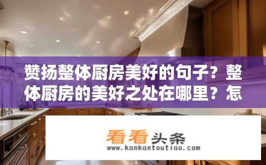 赞扬整体厨房美好的句子？整体厨房的美好之处在哪里？怎样才能全面赞美整体厨房的魅力？