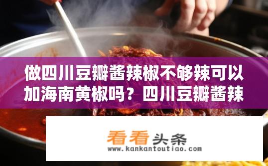 做四川豆瓣酱辣椒不够辣可以加海南黄椒吗？四川豆瓣酱辣椒不够辣，能加海南黄椒提味吗？四川豆瓣酱辣椒不够辣能否搭配海南黄椒提升口感?