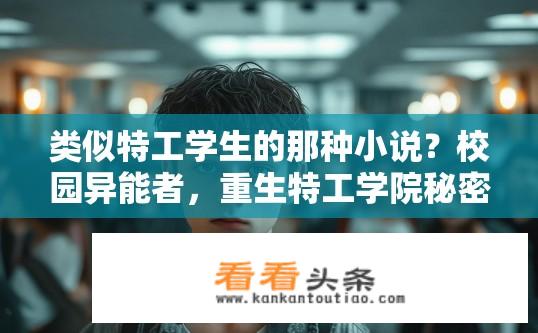 类似特工学生的那种小说？校园异能者，重生特工学院秘密潜行与精英斗争的故事