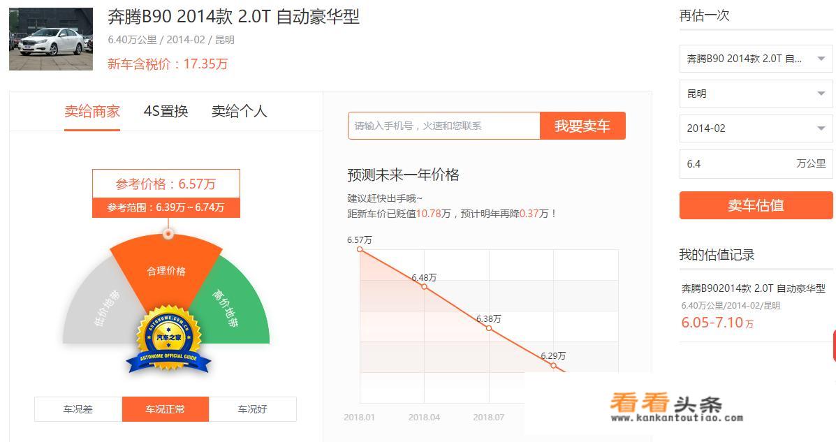 奔腾b90大不建议买的国产车？