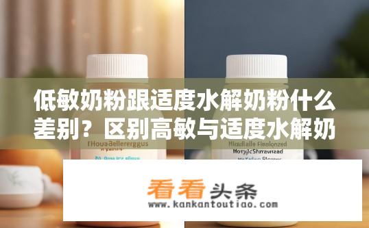 低敏奶粉跟适度水解奶粉什么差别？区别高敏与适度水解奶粉，低敏与过度水解奶粉各自的特点是什么？