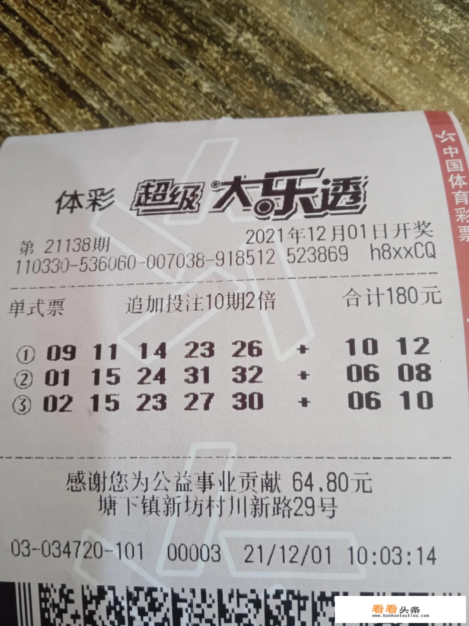 老公每天都要去买彩票，到底彩票有没有中大奖的可能？