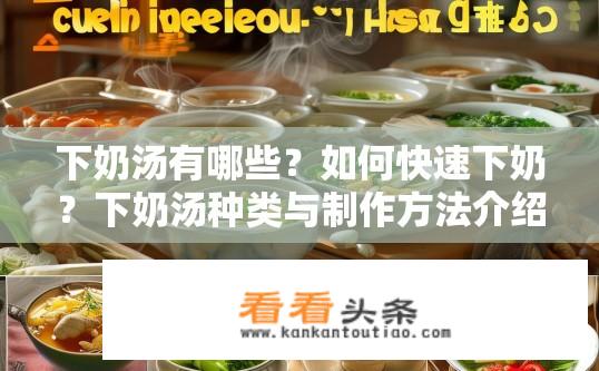 下奶汤有哪些？如何快速下奶？下奶汤种类与制作方法介绍