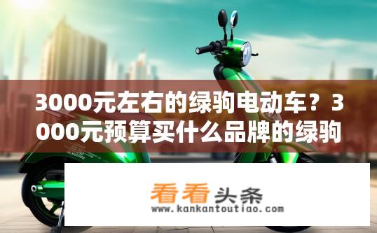 3000元左右的绿驹电动车？3000元预算买什么品牌的绿驹电动车好？续航、动力及售后服务如何?