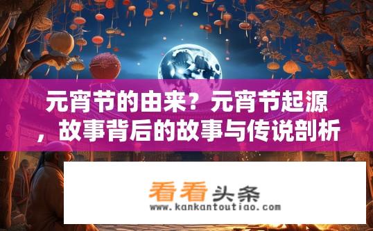 元宵节的由来？元宵节起源，故事背后的故事与传说剖析