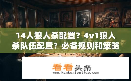 14人狼人杀配置？4v1狼人杀队伍配置？必备规则和策略分享