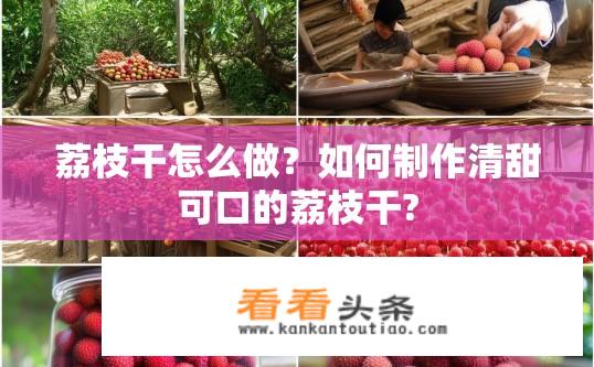 荔枝干怎么做？如何制作清甜可口的荔枝干?