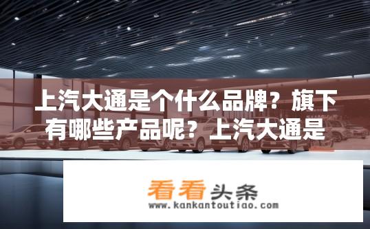 上汽大通是个什么品牌？旗下有哪些产品呢？上汽大通是哪个品牌？其产品有哪些种类?