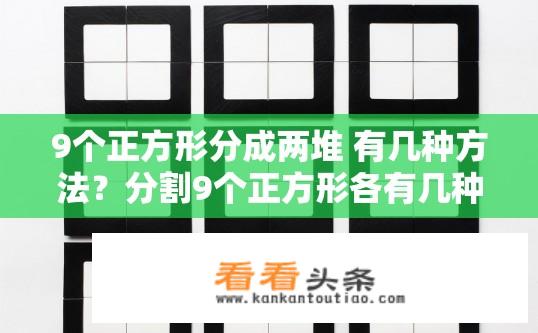 9个正方形分成两堆 有几种方法？分割9个正方形各有几种不同的分法?