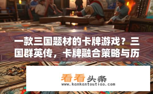 一款三国题材的卡牌游戏？三国群英传，卡牌融合策略与历史战争，谁能称霸天下?