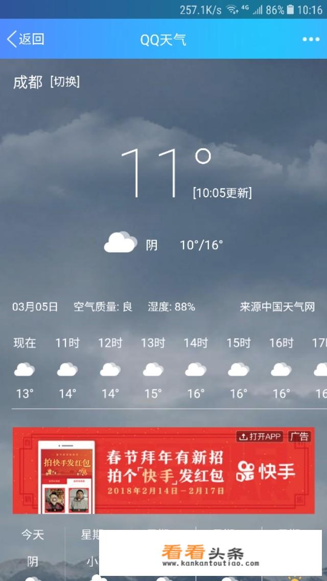 成都4月为什么这么热？