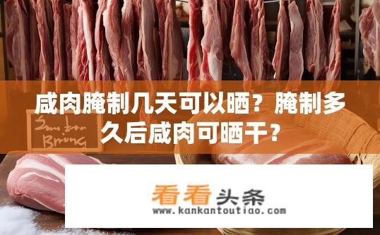 咸肉腌制几天可以晒？腌制多久后咸肉可晒干？