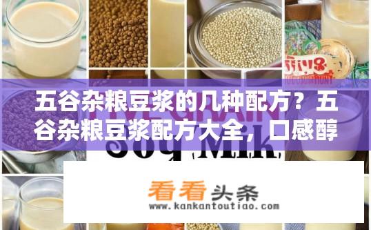 五谷杂粮豆浆的几种配方？五谷杂粮豆浆配方大全，口感醇厚与营养价值各具特色详解