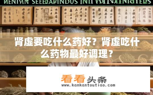 肾虚要吃什么药好？肾虚吃什么药物最好调理？