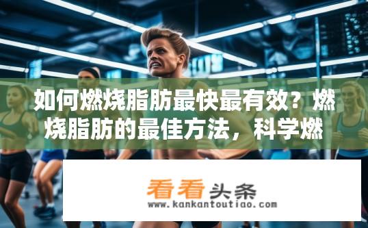 如何燃烧脂肪最快最有效？燃烧脂肪的最佳方法，科学燃脂方案分析