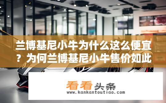 兰博基尼小牛为什么这么便宜？为何兰博基尼小牛售价如此亲民？，性价比高的兰博基尼小牛，成本揭秘