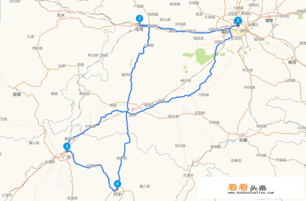兰州西安自驾游3-4天最佳路线？