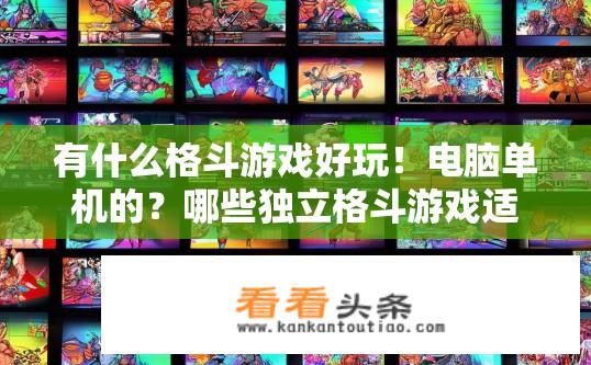 有什么格斗游戏好玩！电脑单机的？哪些独立格斗游戏适合电脑操作且可单独游玩？