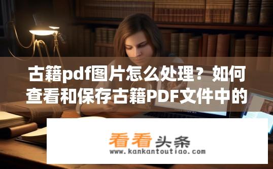 古籍pdf图片怎么处理？如何查看和保存古籍PDF文件中的图像并转换为其他格式（如docx、txt等）?