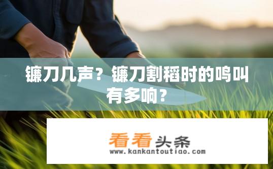 镰刀几声？镰刀割稻时的鸣叫有多响？