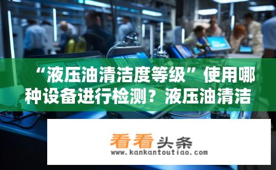 “液压油清洁度等级”使用哪种设备进行检测？液压油清洁度检测工具及其类型选择依据