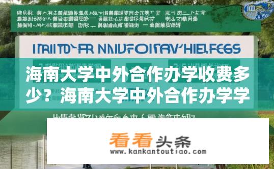 海南大学中外合作办学收费多少？海南大学中外合作办学学费标准是多少？