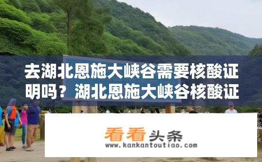 去湖北恩施大峡谷需要核酸证明吗？湖北恩施大峡谷核酸证明要求？