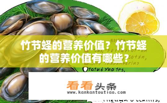 竹节蛏的营养价值？竹节蛏的营养价值有哪些？