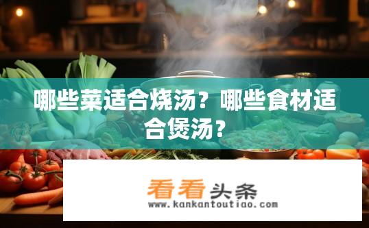 哪些菜适合烧汤？哪些食材适合煲汤？