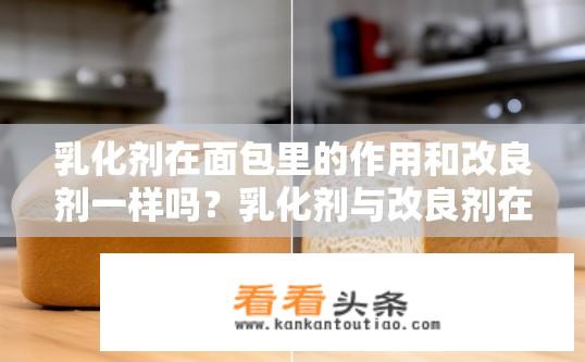 乳化剂在面包里的作用和改良剂一样吗？乳化剂与改良剂在面包制作中的效用是否相同？