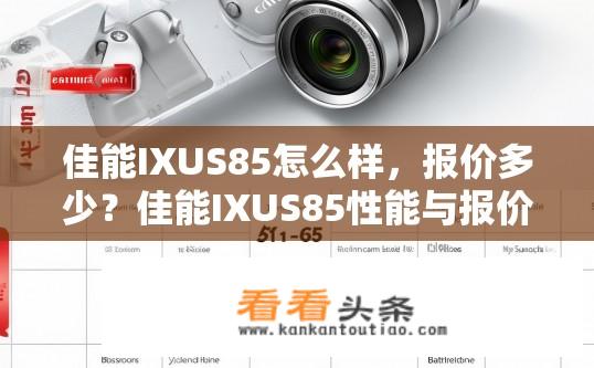 佳能IXUS85怎么样，报价多少？佳能IXUS85性能与报价如何？